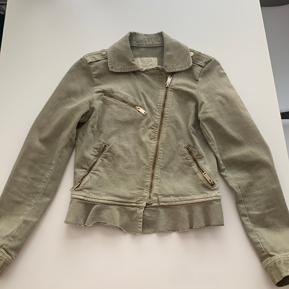 Zara jacket in light green
